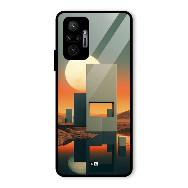 Geometric Sculpture Glass Back Case for Redmi Note 10 Pro Max