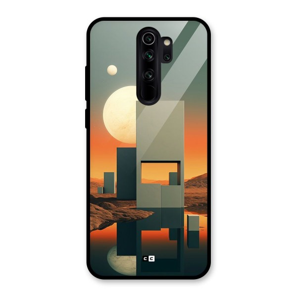 Geometric Sculpture Glass Back Case for Redmi Note 8 Pro