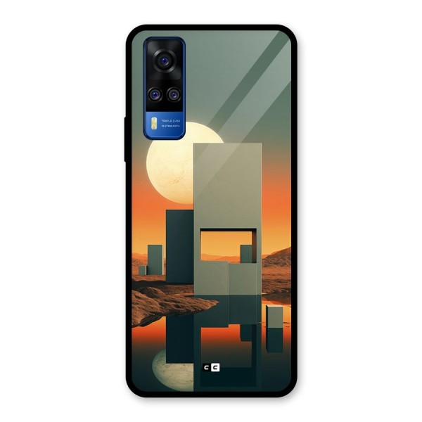 Geometric Sculpture Glass Back Case for Vivo Y51