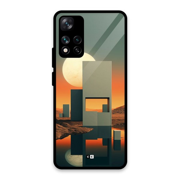 Geometric Sculpture Glass Back Case for Xiaomi 11i 5G
