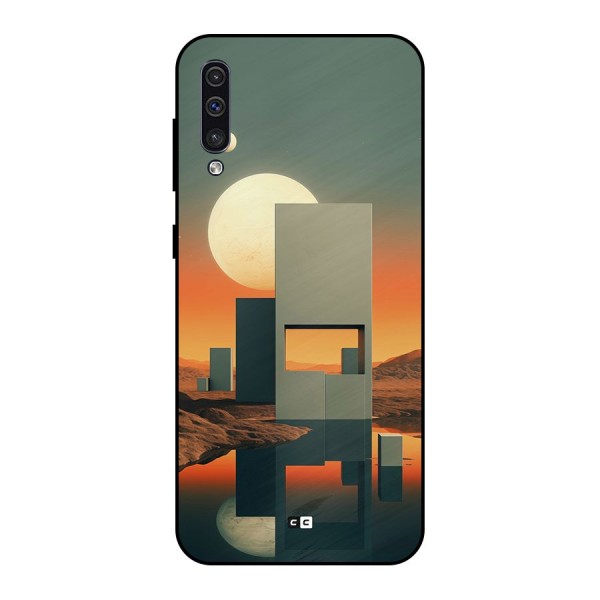 Geometric Sculpture Metal Back Case for Galaxy A30s