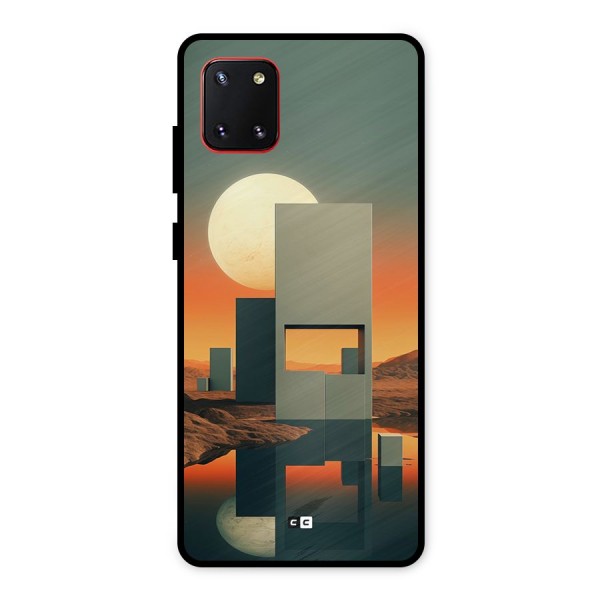 Geometric Sculpture Metal Back Case for Galaxy Note 10 Lite
