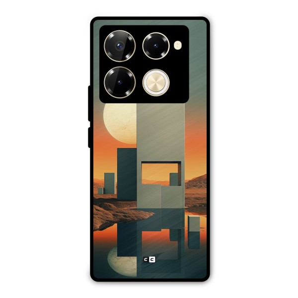 Geometric Sculpture Metal Back Case for Infinix Note 40 Pro