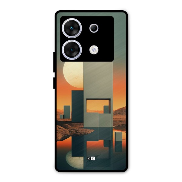 Geometric Sculpture Metal Back Case for Infinix Zero 30 5G