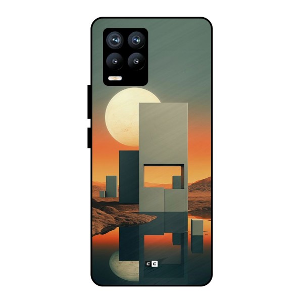 Geometric Sculpture Metal Back Case for Realme 8 Pro
