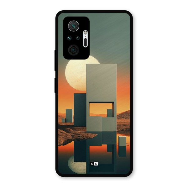 Geometric Sculpture Metal Back Case for Redmi Note 10 Pro