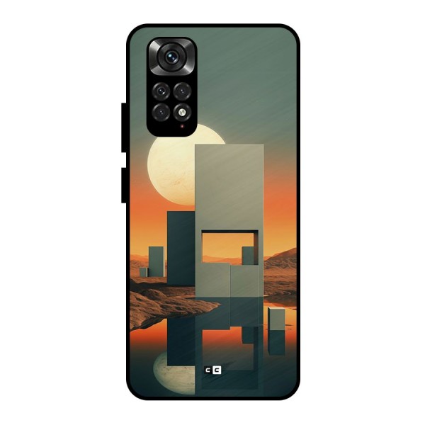Geometric Sculpture Metal Back Case for Redmi Note 11 Pro