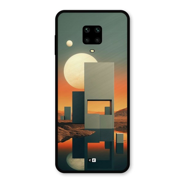 Geometric Sculpture Metal Back Case for Redmi Note 9 Pro Max