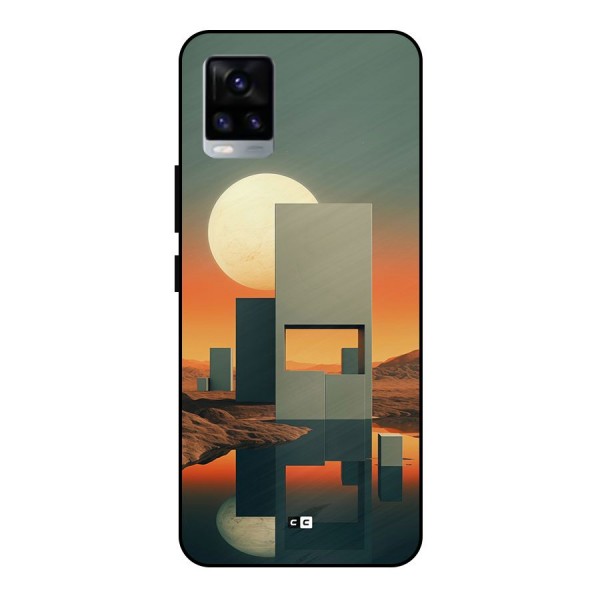 Geometric Sculpture Metal Back Case for Vivo V20