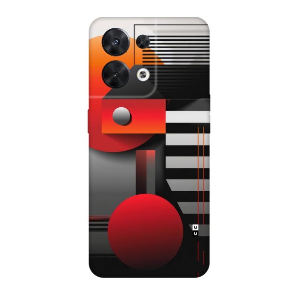 Geometrical Marvel Back Case for Oppo Reno8 5G