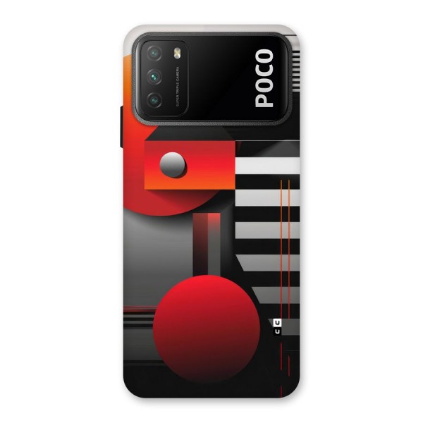 Geometrical Marvel Back Case for Poco M3