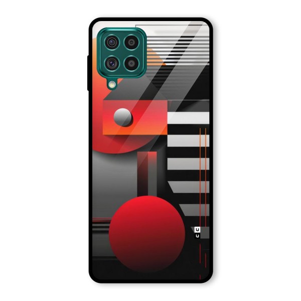 Geometrical Marvel Glass Back Case for Galaxy F62