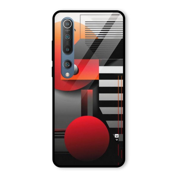 Geometrical Marvel Glass Back Case for Mi 10