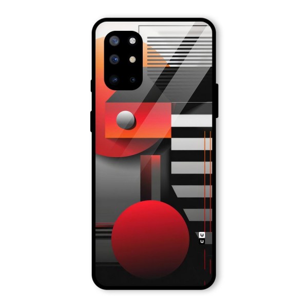 Geometrical Marvel Glass Back Case for OnePlus 8T