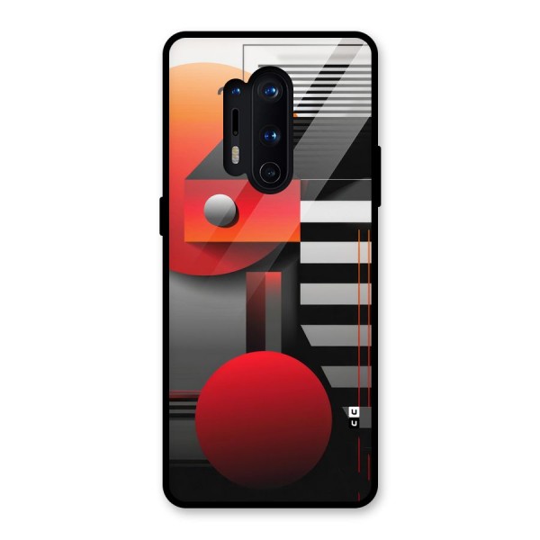 Geometrical Marvel Glass Back Case for OnePlus 8 Pro