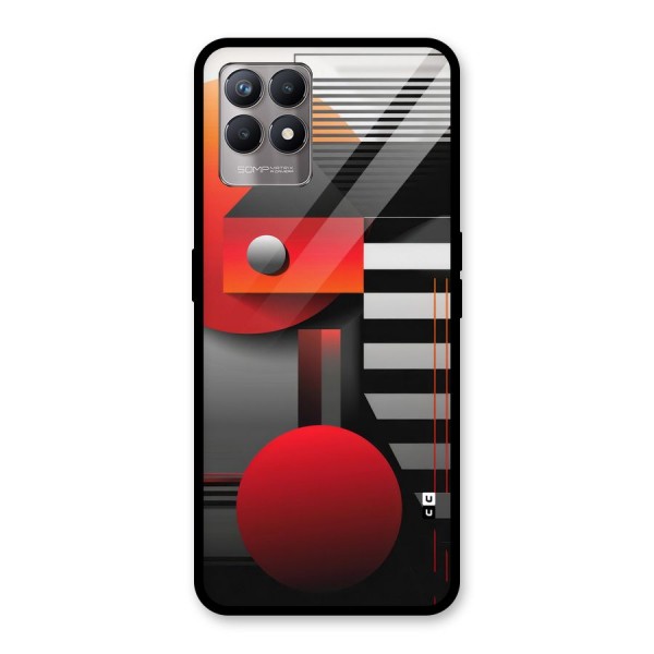 Geometrical Marvel Glass Back Case for Realme Narzo 50