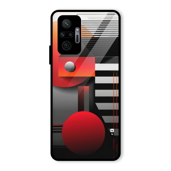 Geometrical Marvel Glass Back Case for Redmi Note 10 Pro Max