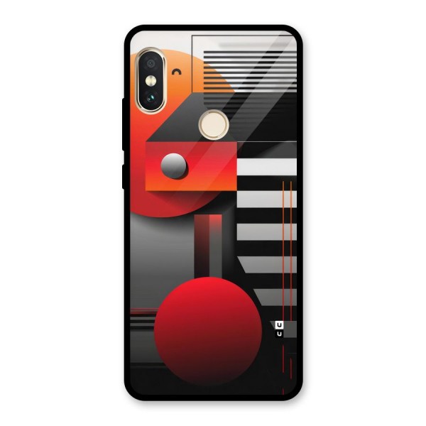 Geometrical Marvel Glass Back Case for Redmi Note 5 Pro