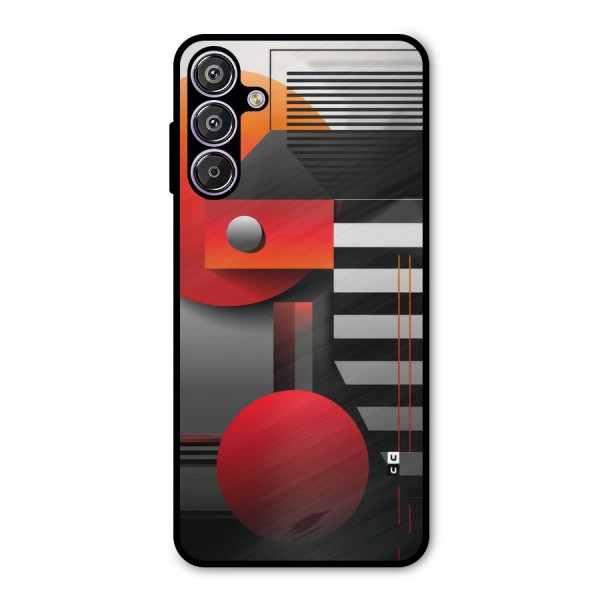 Geometrical Marvel Metal Back Case for Galaxy F15