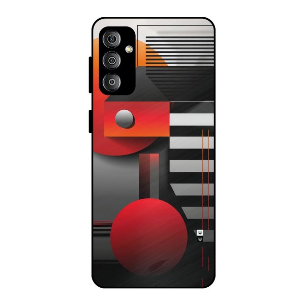 Geometrical Marvel Metal Back Case for Galaxy F23