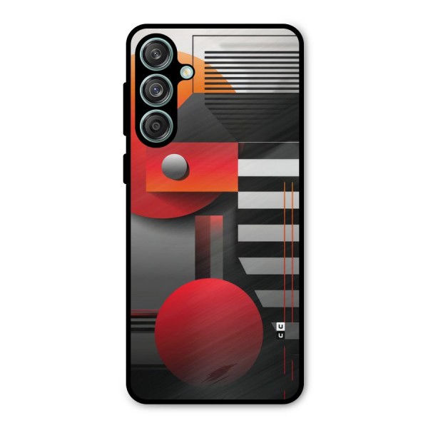 Geometrical Marvel Metal Back Case for Galaxy M55 5G