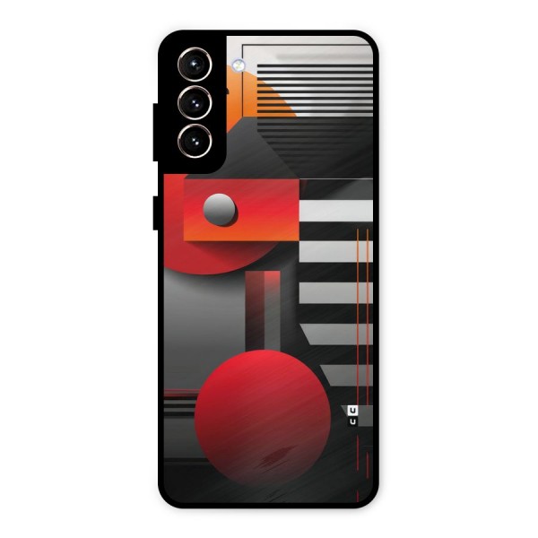 Geometrical Marvel Metal Back Case for Galaxy S21 Plus