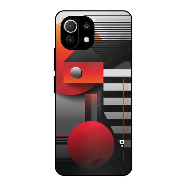 Geometrical Marvel Metal Back Case for Mi 11 Lite