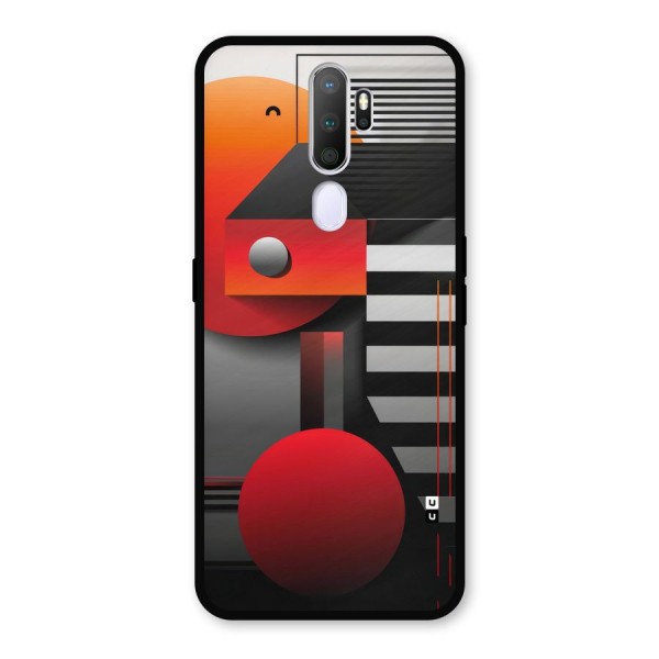 Geometrical Marvel Metal Back Case for Oppo A5 (2020)