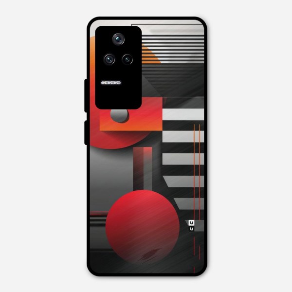 Geometrical Marvel Metal Back Case for Poco F4 5G