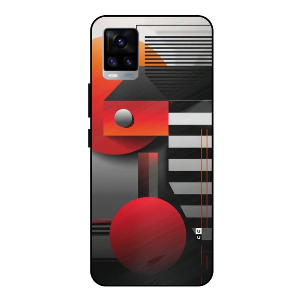 Geometrical Marvel Metal Back Case for Vivo V20