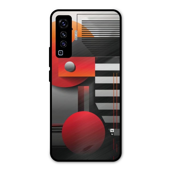 Geometrical Marvel Metal Back Case for Vivo X50