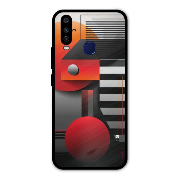Geometrical Marvel Metal Back Case for Vivo Y12