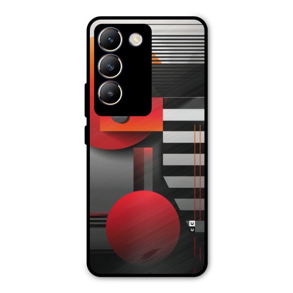 Geometrical Marvel Metal Back Case for Vivo Y200e