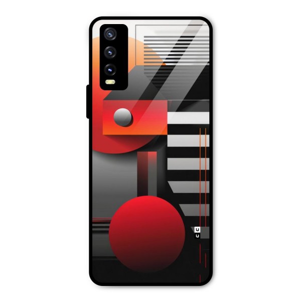 Geometrical Marvel Metal Back Case for Vivo Y20i