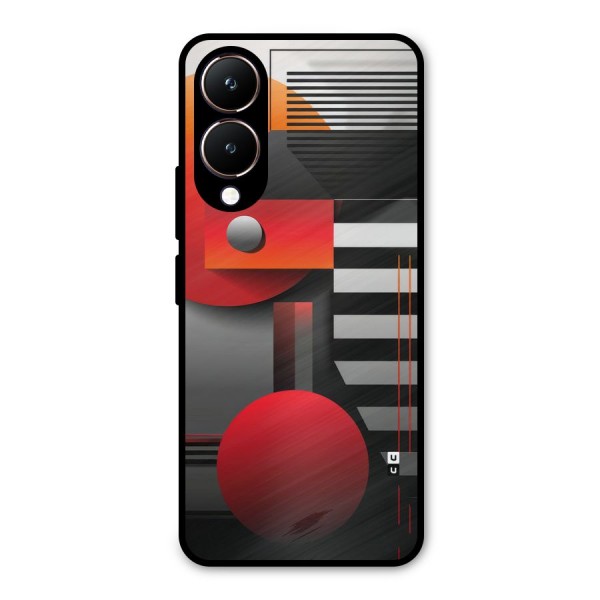 Geometrical Marvel Metal Back Case for Vivo Y28
