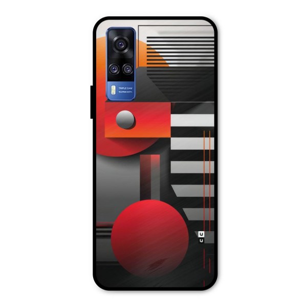 Geometrical Marvel Metal Back Case for Vivo Y31