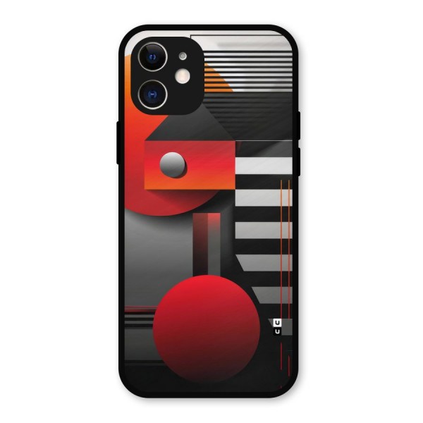 Geometrical Marvel Metal Back Case for iPhone 12