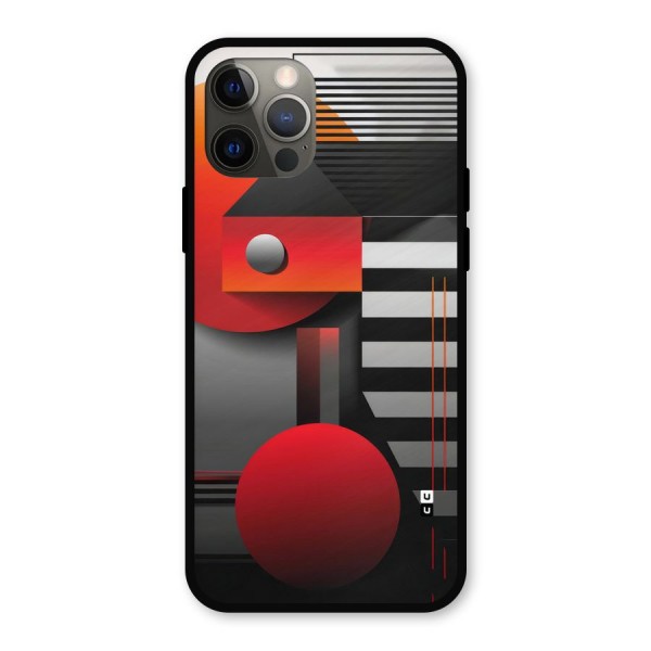 Geometrical Marvel Metal Back Case for iPhone 12 Pro