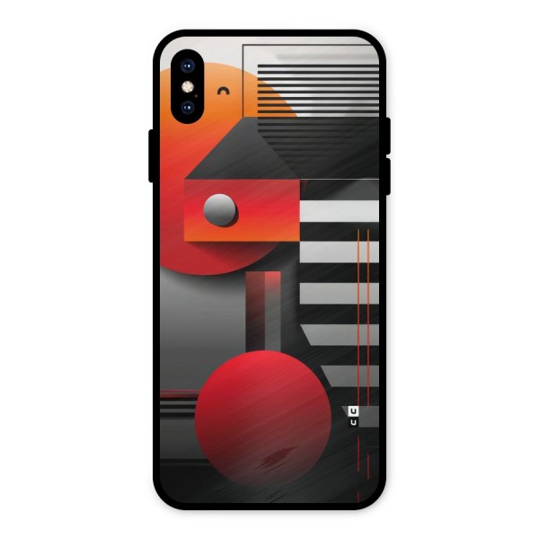Geometrical Marvel Metal Back Case for iPhone XS Max