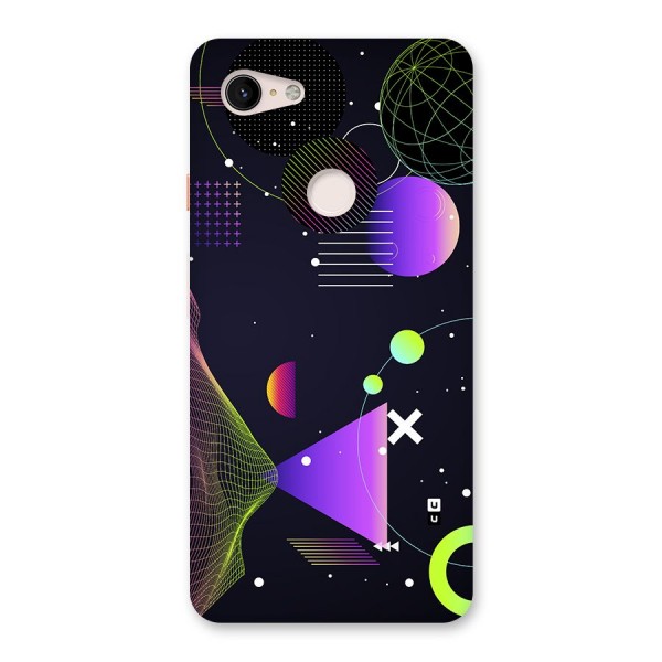Geometrical Wireframe Back Case for Google Pixel 3 XL
