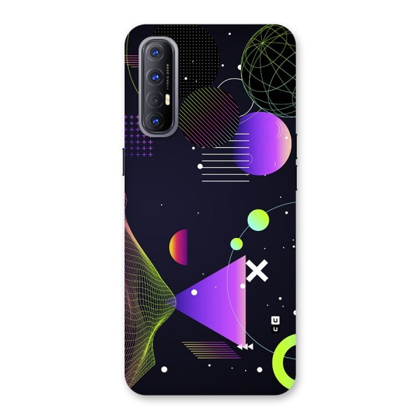 Geometrical Wireframe Back Case for Oppo Reno3 Pro