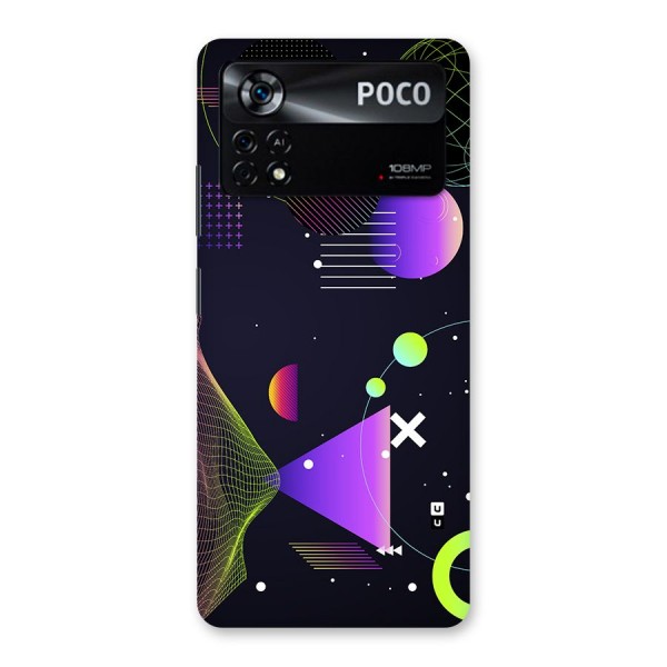 Geometrical Wireframe Back Case for Poco X4 Pro 5G