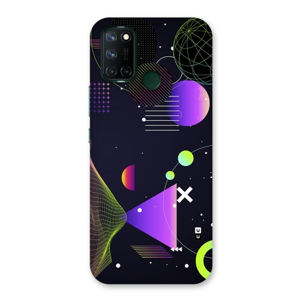 Geometrical Wireframe Back Case for Realme C17