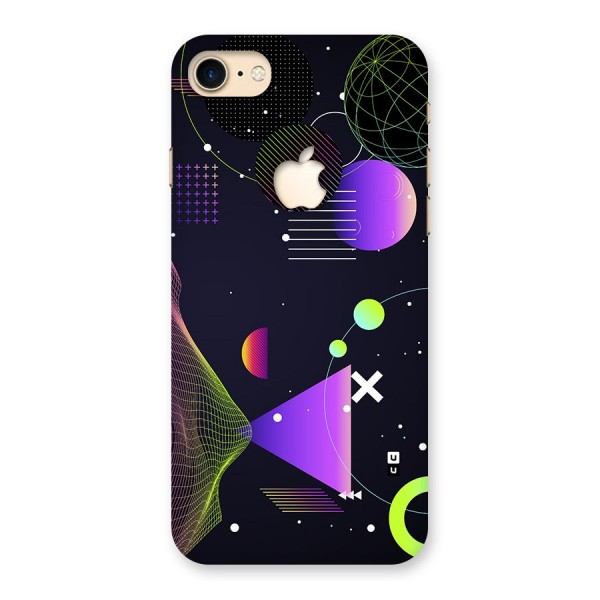 Geometrical Wireframe Back Case for iPhone 7 Apple Cut