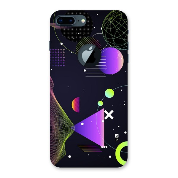 Geometrical Wireframe Back Case for iPhone 7 Plus Logo Cut