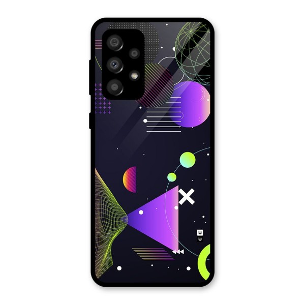 Geometrical Wireframe Glass Back Case for Galaxy A32