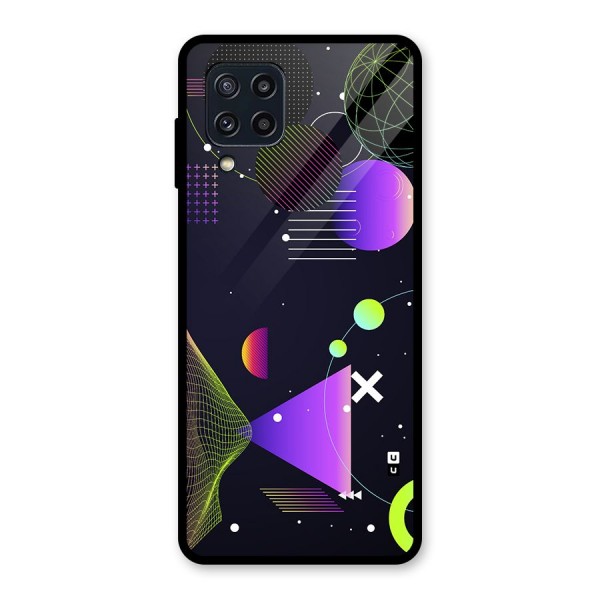 Geometrical Wireframe Glass Back Case for Galaxy M32