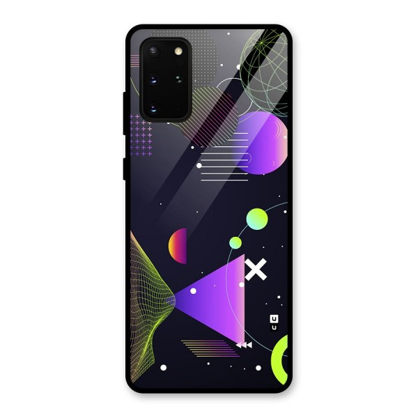 Geometrical Wireframe Glass Back Case for Galaxy S20 Plus