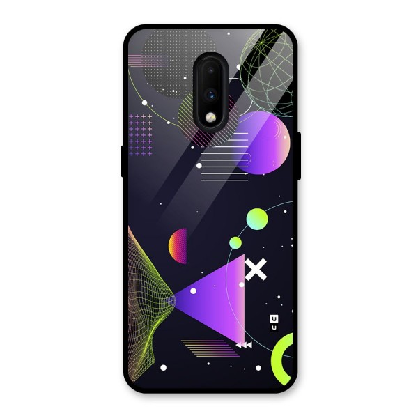 Geometrical Wireframe Glass Back Case for OnePlus 7