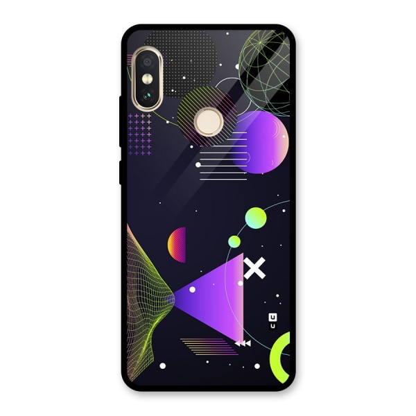 Geometrical Wireframe Glass Back Case for Redmi Note 5 Pro